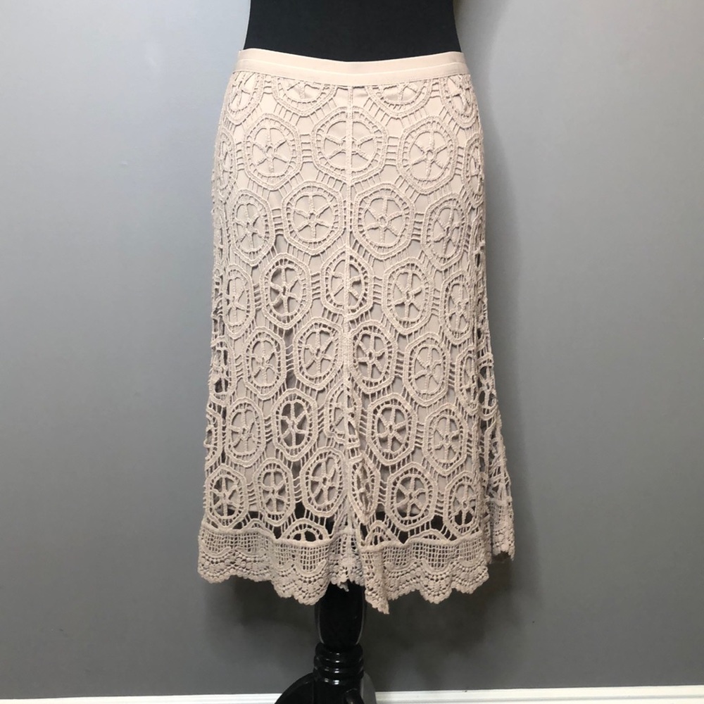 Valerie Stevens Lined Crochet Skirt
